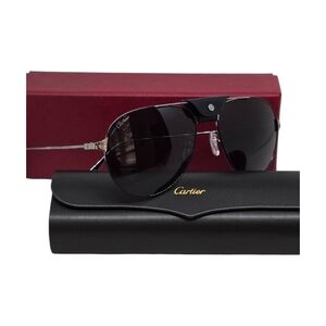 AUTHENTIC Cartier Black Aviator Sunglasses BEST PRICE (t20)